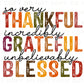 Thanksgiving DTF, Ready to Press, DIY T-shirt, Heat Transfer, Direct to Film, Cold Peel, Holiday Fall, Autumn, Grateful Thankful Blessed