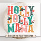 Christmas DTF Transfers, Ready to Press, T-shirt Transfers, Heat Transfer, Direct to Film, Holiday, Mother, Mom Tshirt DTF, Holly Jolly Mama