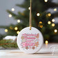 Christmas UV DTF Sticker for Ornaments, Ready to Apply, No Heat Needed, Permanent Adhesive, Waterproof, Decal, Christmas Calories Pink