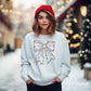 Christmas DTF Transfers, Ready to Press, T-shirt Transfers, Heat Transfer, Direct to Film, Holiday, Girly, Coquette Christmas Light Bow