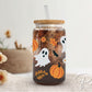 Halloween UV DTF Libbey 16oz Cup Wrap Sticker, Ready to Ship, rts, Direct to Film, Glass Can, Fall, Permanent, Pumpkins, Ghosts, Autumn