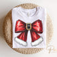 Christmas DTF Transfers, Ready to Press, T-shirt Transfers, Heat Transfer, Direct to Film, Holiday, Santa, Red Suit, Bow, Coquette, Trendy
