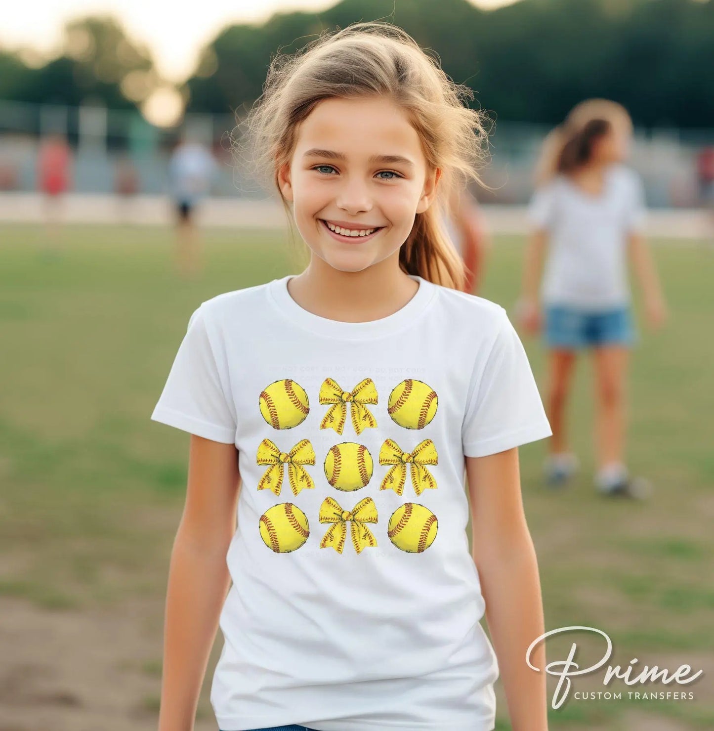 Softball DTF Transfers, Ready to Press, T-shirt Transfers, Heat Transfer, Direct to Film, Sports Mom, Softballs and Bows, Coquette, Trendy