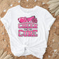 Breast Cancer DTF Transfers, Ready to Press, T-shirt Transfers, Heat Transfer, Direct to Film, Fight, Pink, Cheerleader, Cancer Awareness