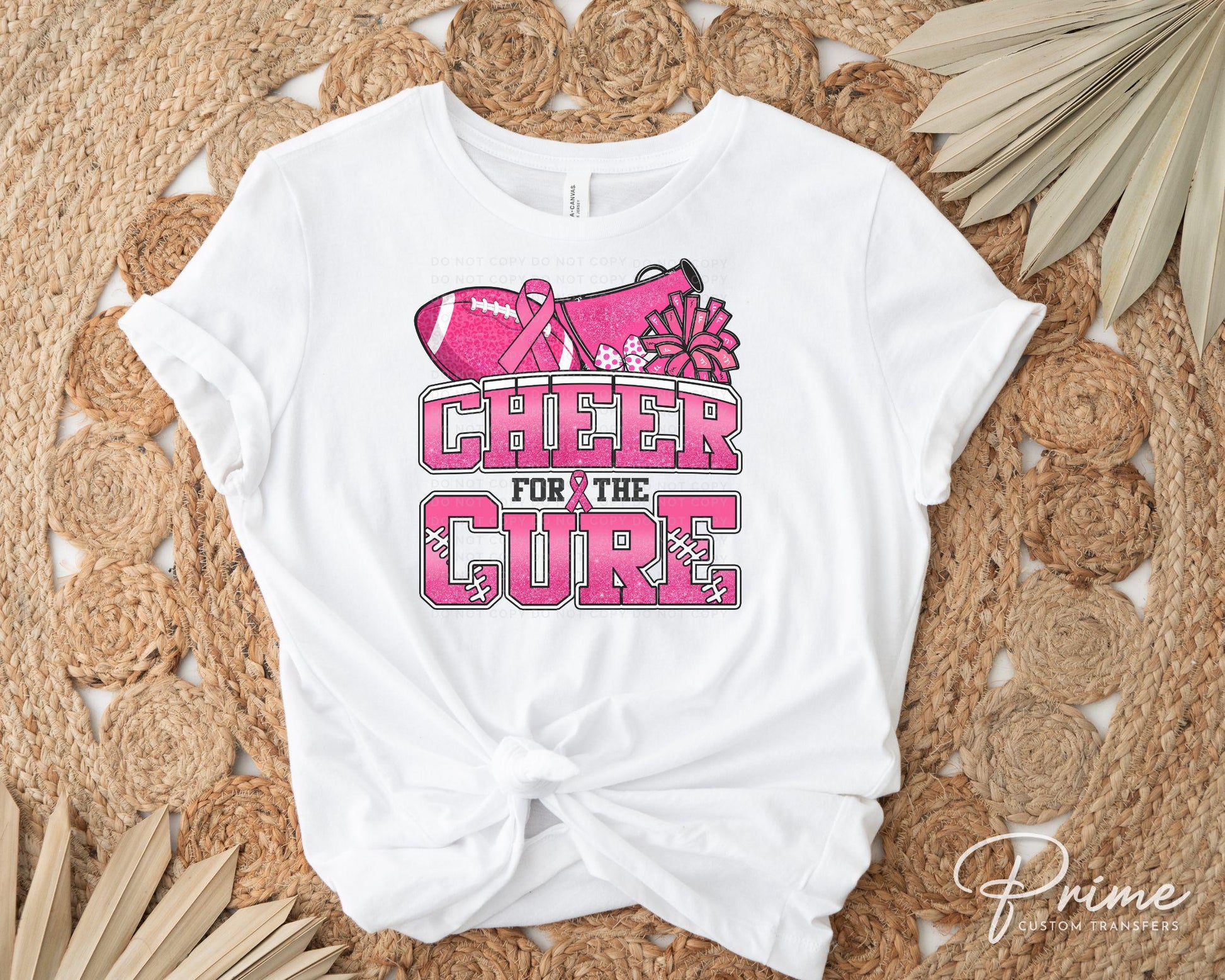 Breast Cancer DTF Transfers, Ready to Press, T-shirt Transfers, Heat Transfer, Direct to Film, Fight, Pink, Cheerleader, Cancer Awareness
