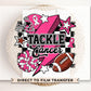 Breast Cancer DTF Transfers, Ready to Press, T-shirt Transfers, Heat Transfer, Direct to Film, Fight, Pink, Football, Cancer Awareness