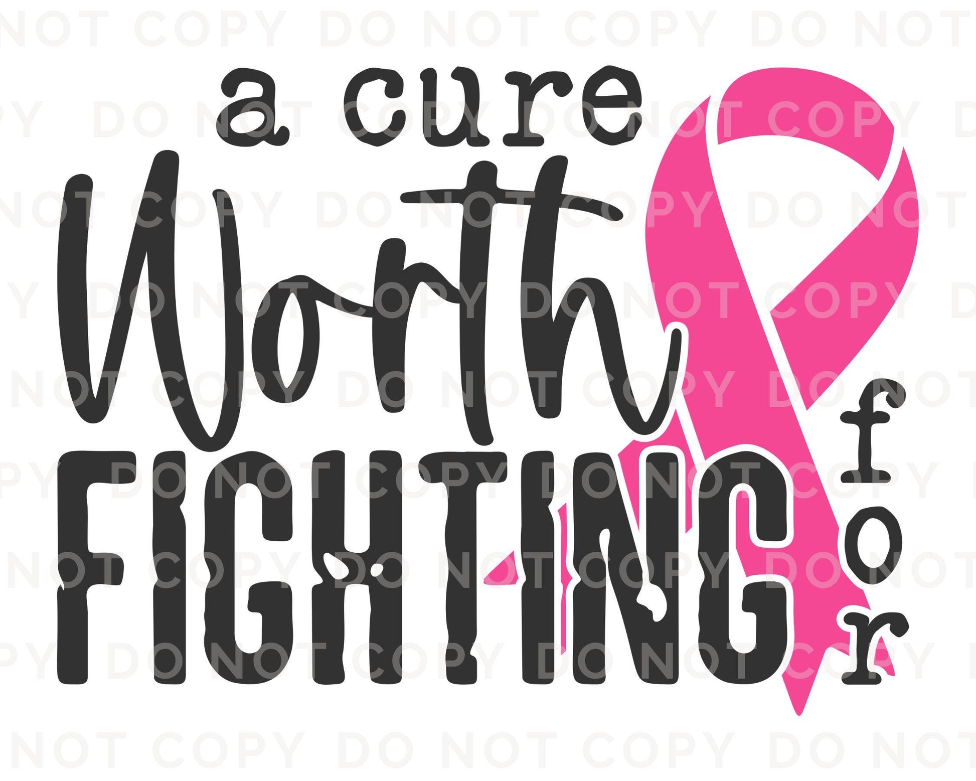 Breast Cancer DTF Transfers, Ready to Press, T-shirt Transfers, Heat Transfer, Direct to Film, Fight, Pink Ribbon, Cancer Awareness, Cure