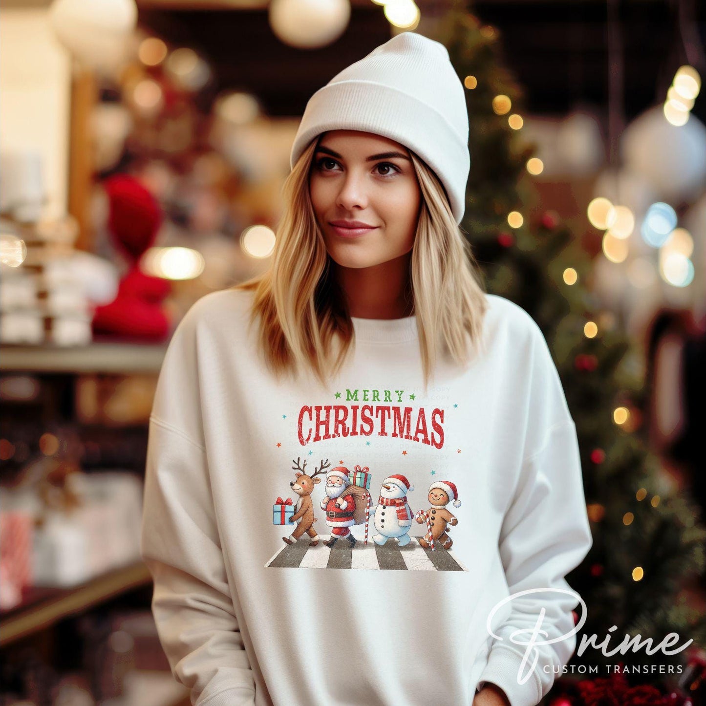 Christmas DTF Transfers, Ready to Press, T-shirt Transfers, Heat Transfer, Direct to Film, Holiday, Gingerbread Man Reindeer Santa Snowman