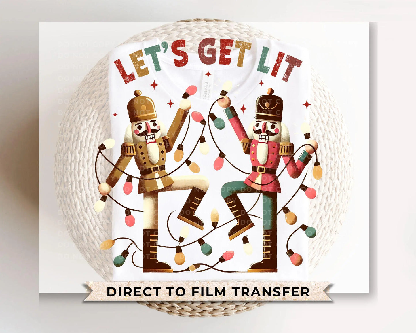 Christmas DTF Transfers, Ready to Press, T-shirt Transfers, Heat Transfer, Direct to Film, Holiday, Funny, Vintage, Retro, Nutcrackers