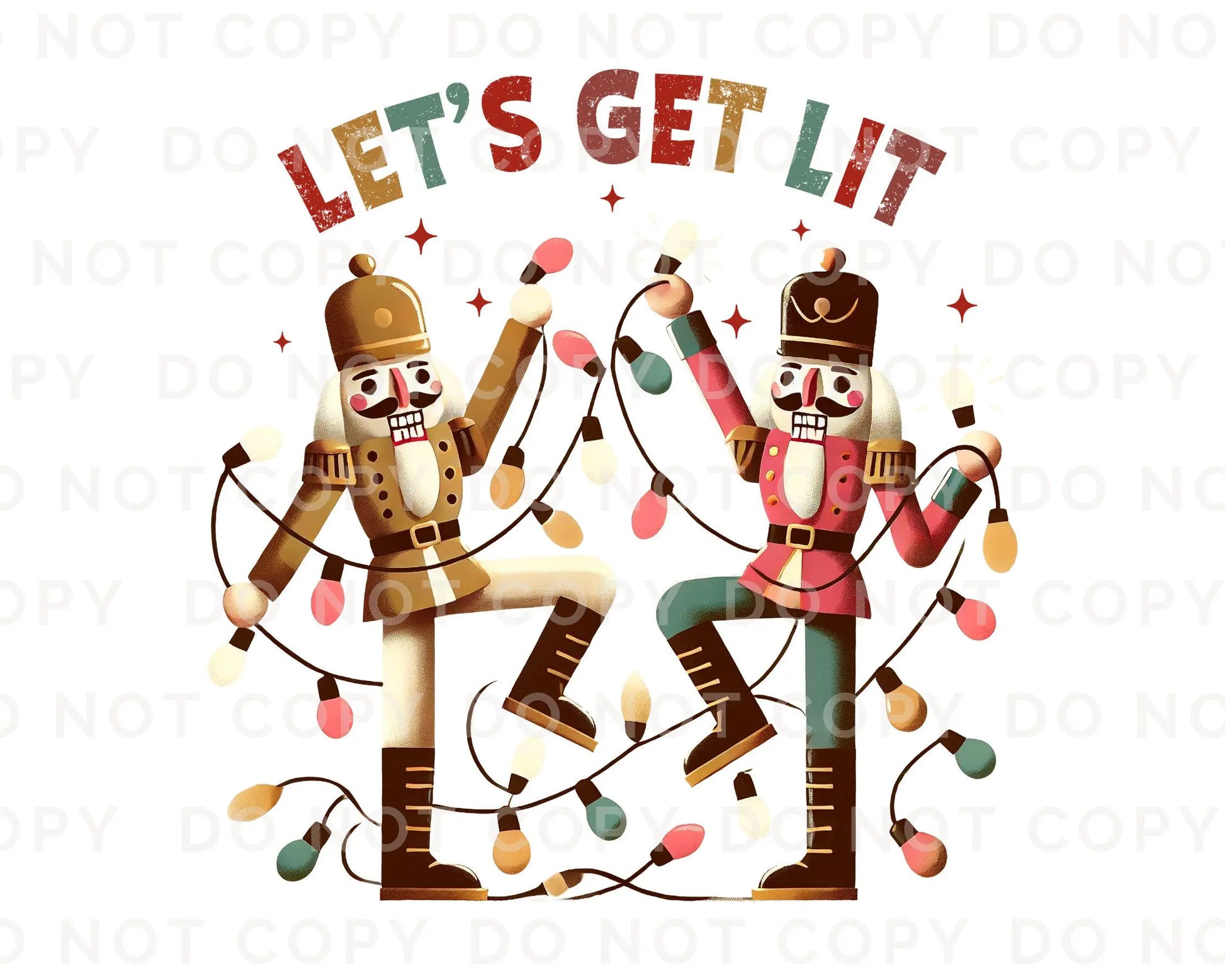 Christmas DTF Transfers, Ready to Press, T-shirt Transfers, Heat Transfer, Direct to Film, Holiday, Funny, Vintage, Retro, Nutcrackers