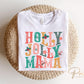 Christmas DTF Transfers, Ready to Press, T-shirt Transfers, Heat Transfer, Direct to Film, Holiday, Mother, Mom Tshirt DTF, Holly Jolly Mama