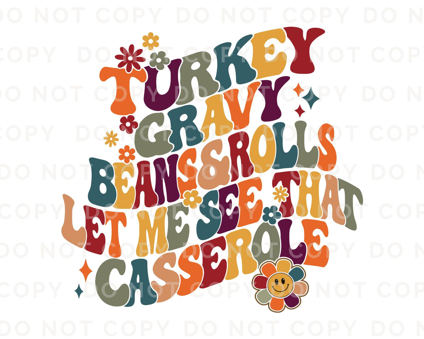 Thanksgiving DTF Transfers, Ready to Press, T-shirt Transfers, Heat Transfer, Direct to Film, Holiday, Fall, Casserole, Sides, Meal, Dinner