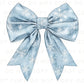 Christmas DTF Transfers, Ready to Press, T-shirt Transfer, Heat Transfer, Direct to Film, Holiday, Coquette, Snowy Blue Winter Snowflake Bow