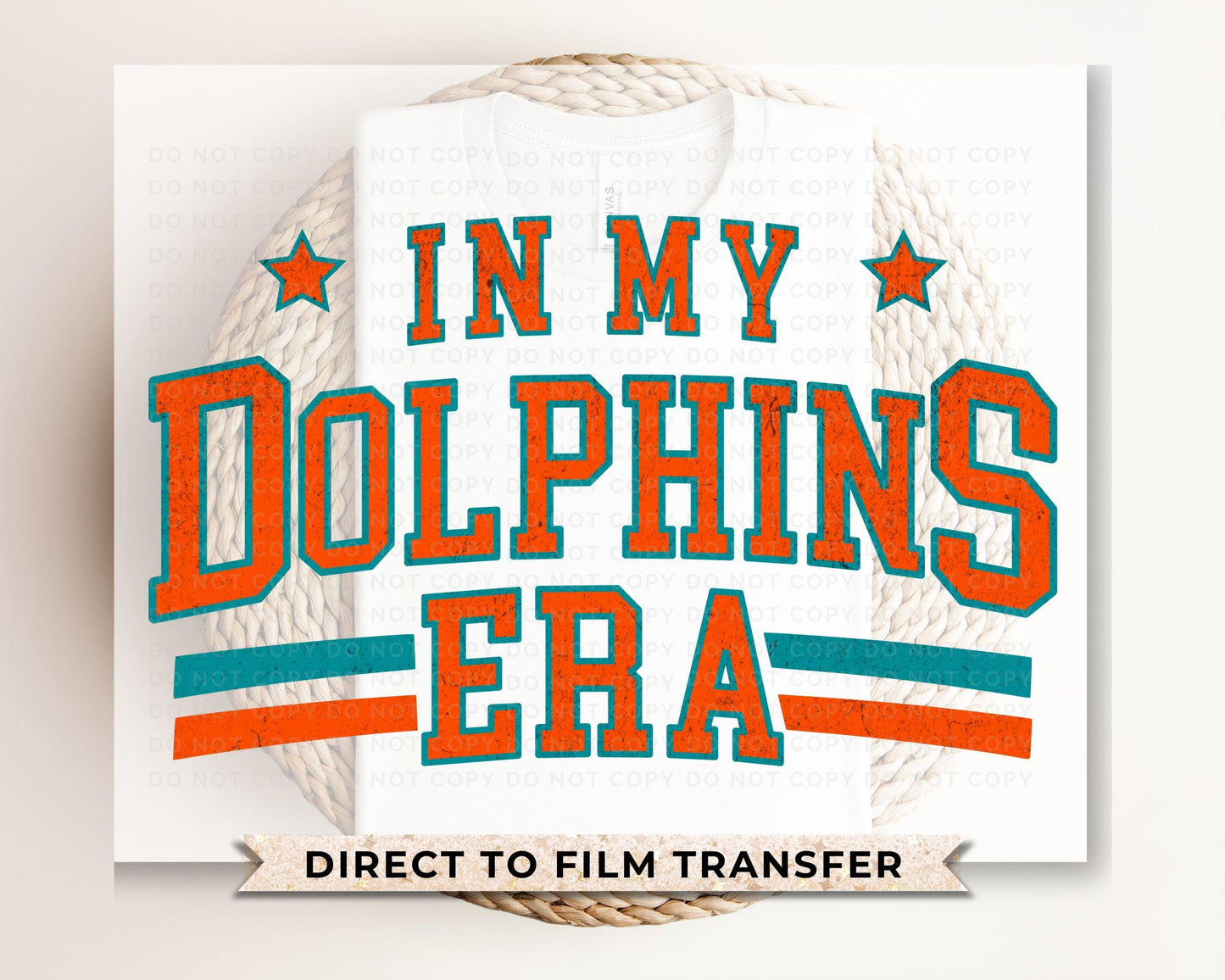 Football DTF Transfers, Ready to Press, T-shirt Transfers, Heat Transfer, Direct to Film, Full Color, Vintage, Florida, Miami Football