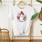 Christmas DTF Transfers, Ready to Press, T-shirt Transfers, Heat Transfer, Direct to Film, Holiday, Kid, Ice Coffee, Cute Boojee Ghost
