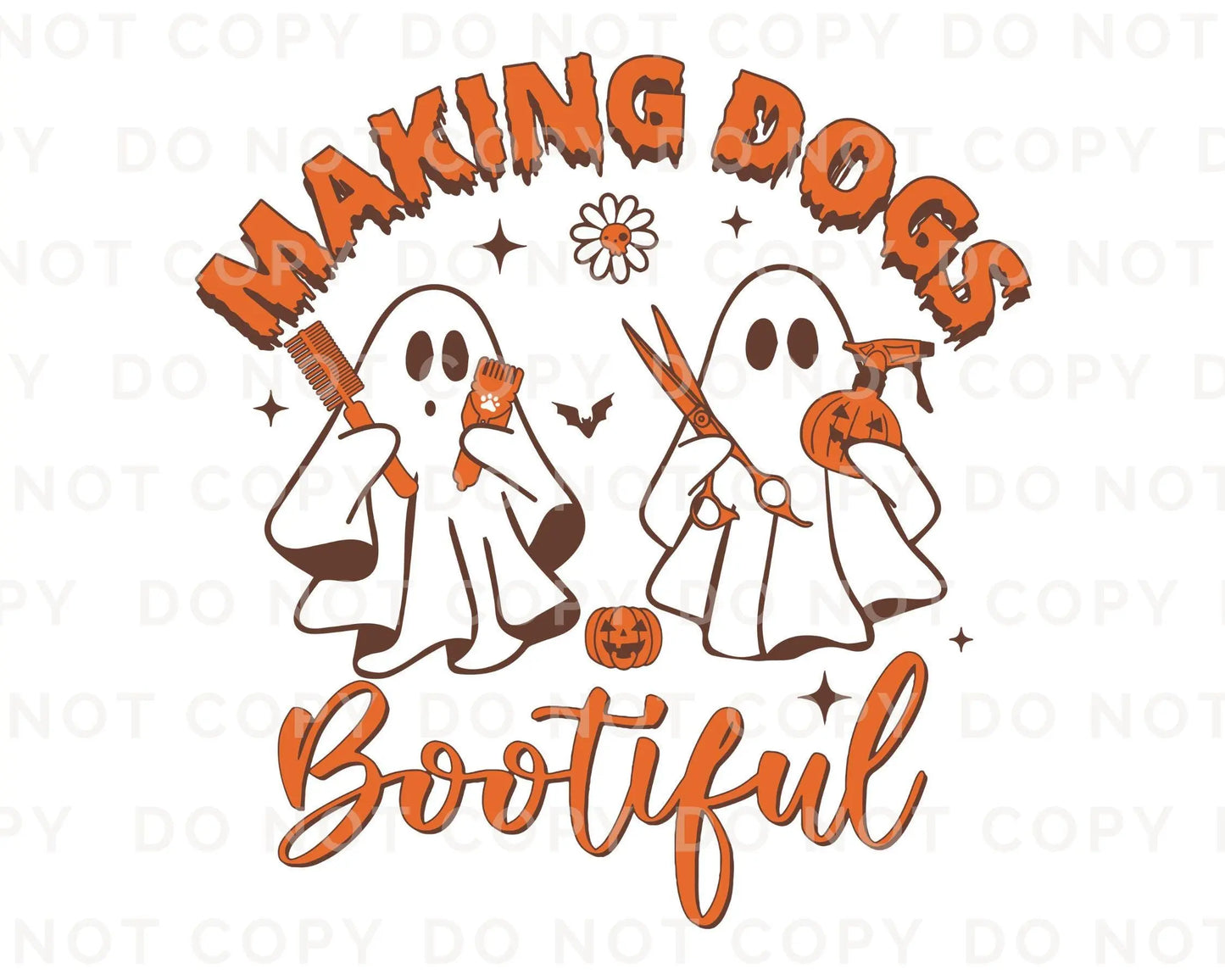 Halloween DTF Transfers, Ready to Press, T-shirt Transfers, Heat Transfer, Direct to Film, Pet Mom, Making Dogs Bootiful, Groomer