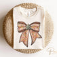 Christmas DTF Transfers, Ready to Press, T-shirt Transfers, Heat Transfer, Direct to Film, Holiday, Coquette, Girly, Candy, Gingerbread Bow