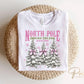 Christmas DTF Transfers, Ready to Press, T-shirt Transfers, Heat Transfer, Direct to Film, Holiday, Pink, Christmas Trees Farm Coquette Bows