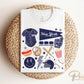 Baseball DTF Transfers, Ready to Press, T-shirt Transfer, Heat Transfer, Direct to Film, Sports, Game Day, doodle collage, New York baseball