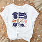 Baseball DTF Transfers, Ready to Press, T-shirt Transfer, Heat Transfer, Direct to Film, Sports, Game Day, doodle collage, New York baseball