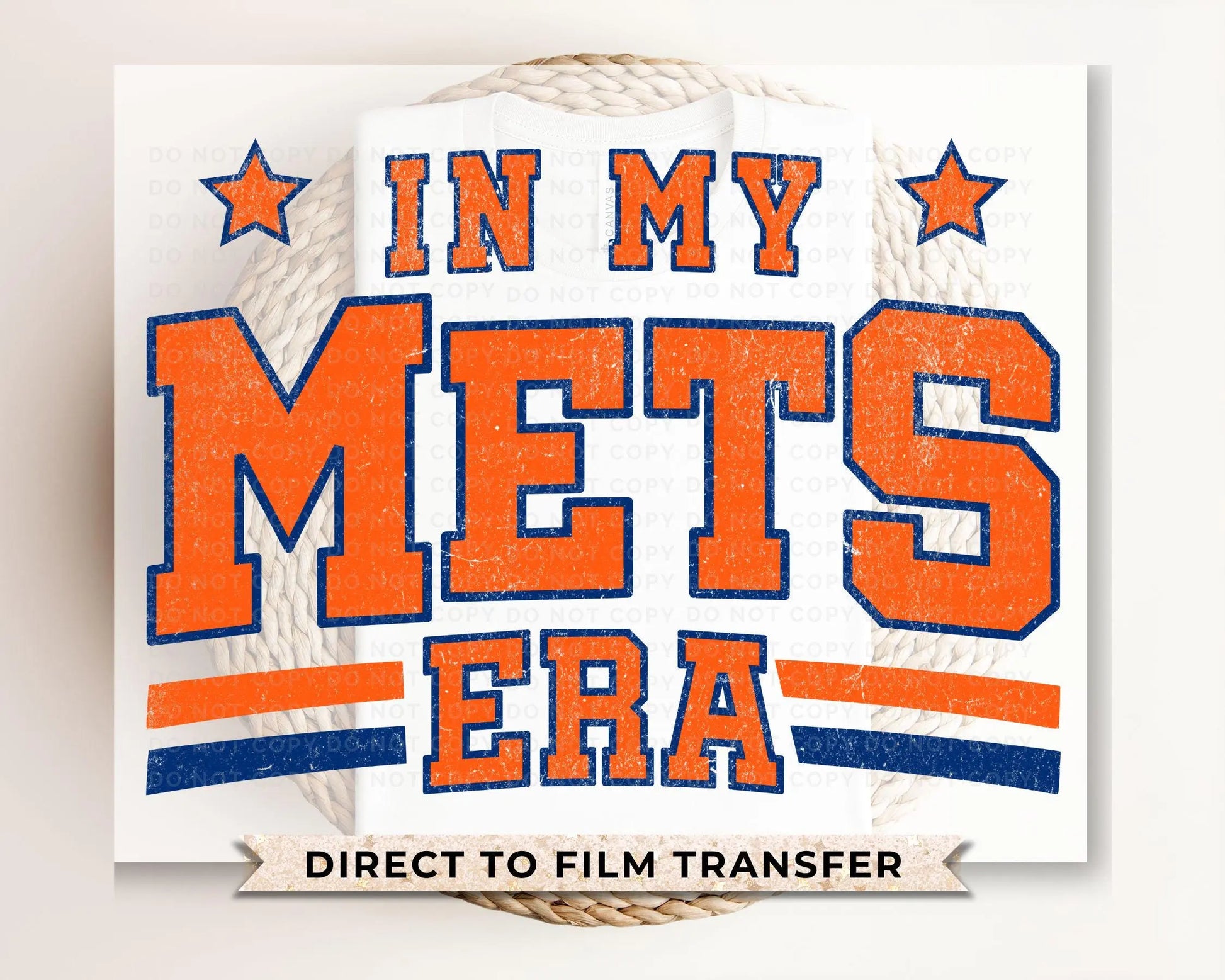 Baseball DTF Transfers, Ready to Press, T-shirt Transfer, Heat Transfer, Direct to Film, Sports, Game Day, Distressed New York Baseball