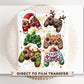Christmas DTF Transfers, Ready to Press, T-shirt Transfers, Heat Transfer, Direct to Film, Video Games, Kids, Santa Claus, Gaming Controller