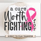 Breast Cancer DTF Transfers, Ready to Press, T-shirt Transfers, Heat Transfer, Direct to Film, Fight, Pink Ribbon, Cancer Awareness, Cure