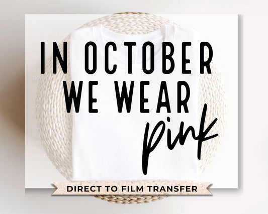 Breast Cancer DTF Transfers, Ready to Press, T-shirt Transfers, Heat Transfer, Direct to Film, Fight, Pink Ribbon, Cancer Awareness, Cure