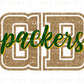 Football DTF Transfers, Ready to Press, T-shirt Transfers, Heat Transfer, Direct to Film, Sports, Vintage, FAUX Glitter, Green Bay Fan