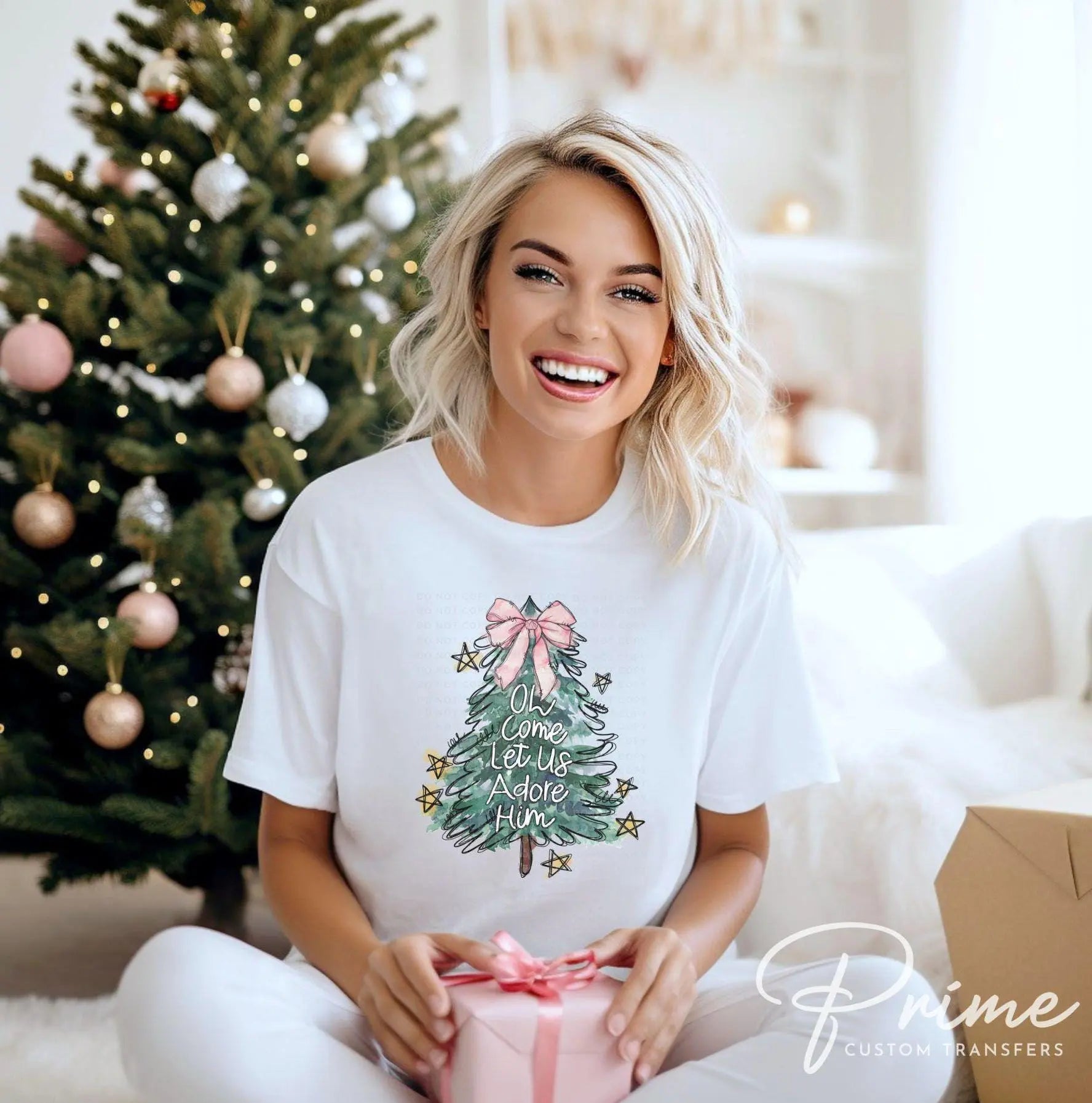 Christmas DTF Transfers, Ready to Press, T-shirt Transfers, Heat Transfer, Direct to Film, Holiday, Nativity, Jesus, Christian, Tree, Star