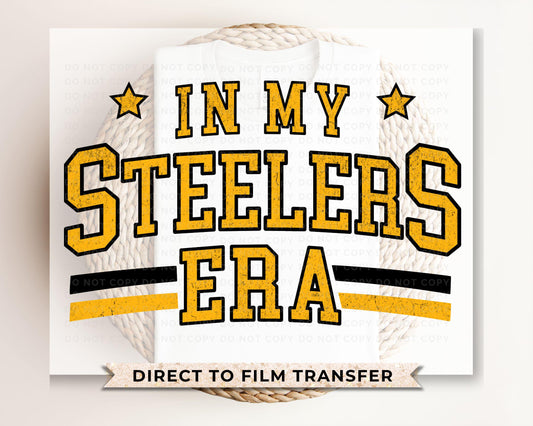 Football DTF Transfers, Ready to Press, T-shirt Transfers, Heat Transfer, Direct to Film, Full Color, Vintage Style, Pittsburgh Football