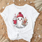 Christmas DTF Transfers, Ready to Press, T-shirt Transfers, Heat Transfer, Direct to Film, Holiday, Kid, Ice Coffee, Cute Boojee Ghost