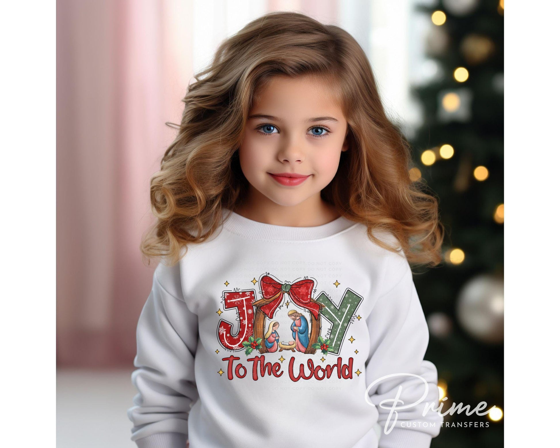 Christmas DTF Transfers, Ready to Press, T-shirt Transfers, Heat Transfer, Direct to Film, Holiday, Nativity, Baby Jesus, Manger, Christian