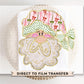 Christmas DTF Transfers, Ready to Press, T-shirt Transfer, Heat Transfer, Direct to Film, Holiday, Santa, Pink Coquette Preppy Santa