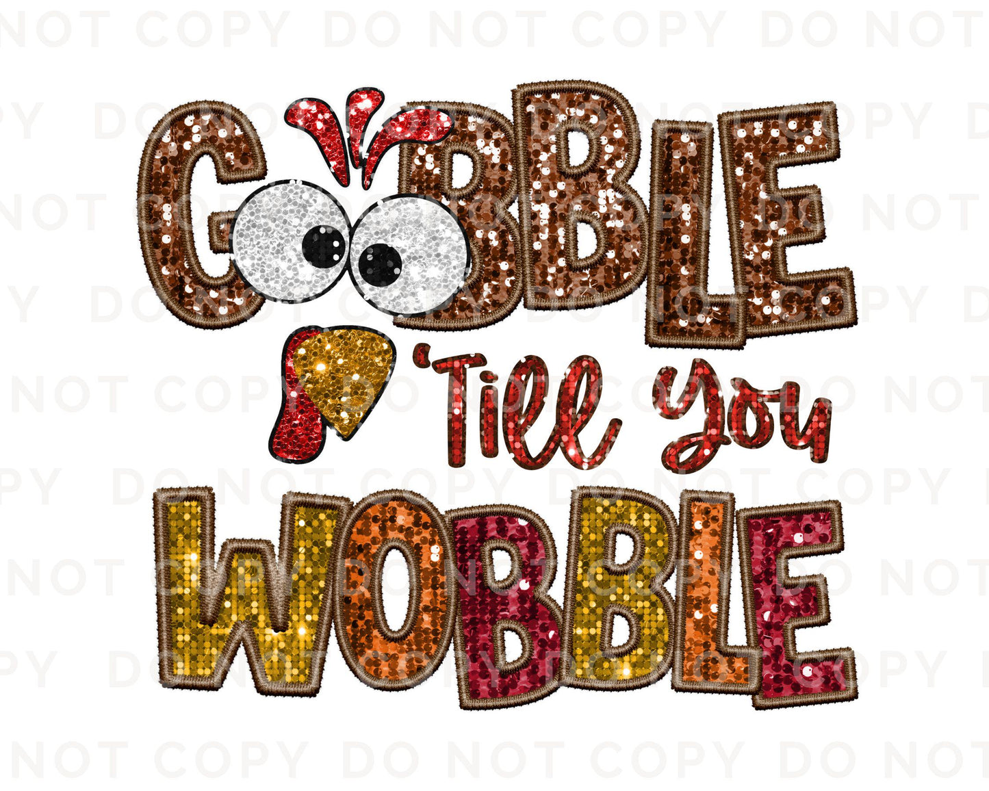 Thanksgiving DTF Transfers, Ready to Press, T-shirt Transfers, Heat Transfer, Direct to Film, Thanksgiving, Faux Glitter Sequin, Turkey