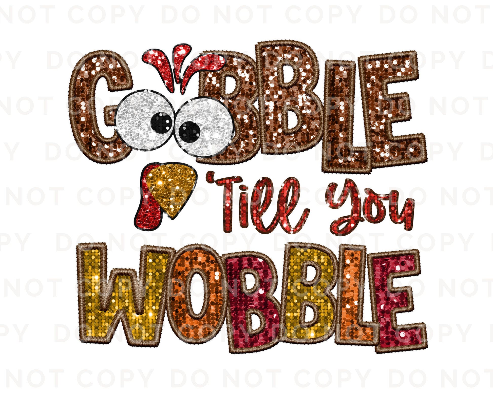 Thanksgiving DTF Transfers, Ready to Press, T-shirt Transfers, Heat Transfer, Direct to Film, Thanksgiving, Faux Glitter Sequin, Turkey