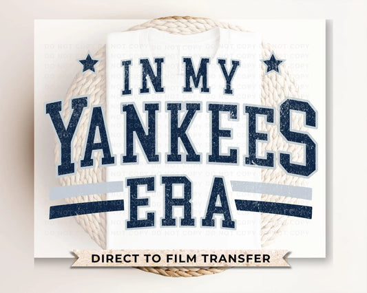 Baseball DTF Transfers, Ready to Press, T-shirt Transfer, Heat Transfer, Direct to Film, Sports, Game Day, Distressed New York Baseball