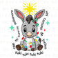 Spanish Christmas DTF Transfer, Ready to Press, T-shirt Transfers, Heat Transfer, Direct to Film, Latino, Feliz navidad, Tuki Tuki Donkey