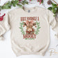 Christmas DTF Transfers, Ready to Press, T-shirt Transfers, Heat Transfer, Direct to Film, Holiday, Coquette Highland Cow, Mooey Christmas