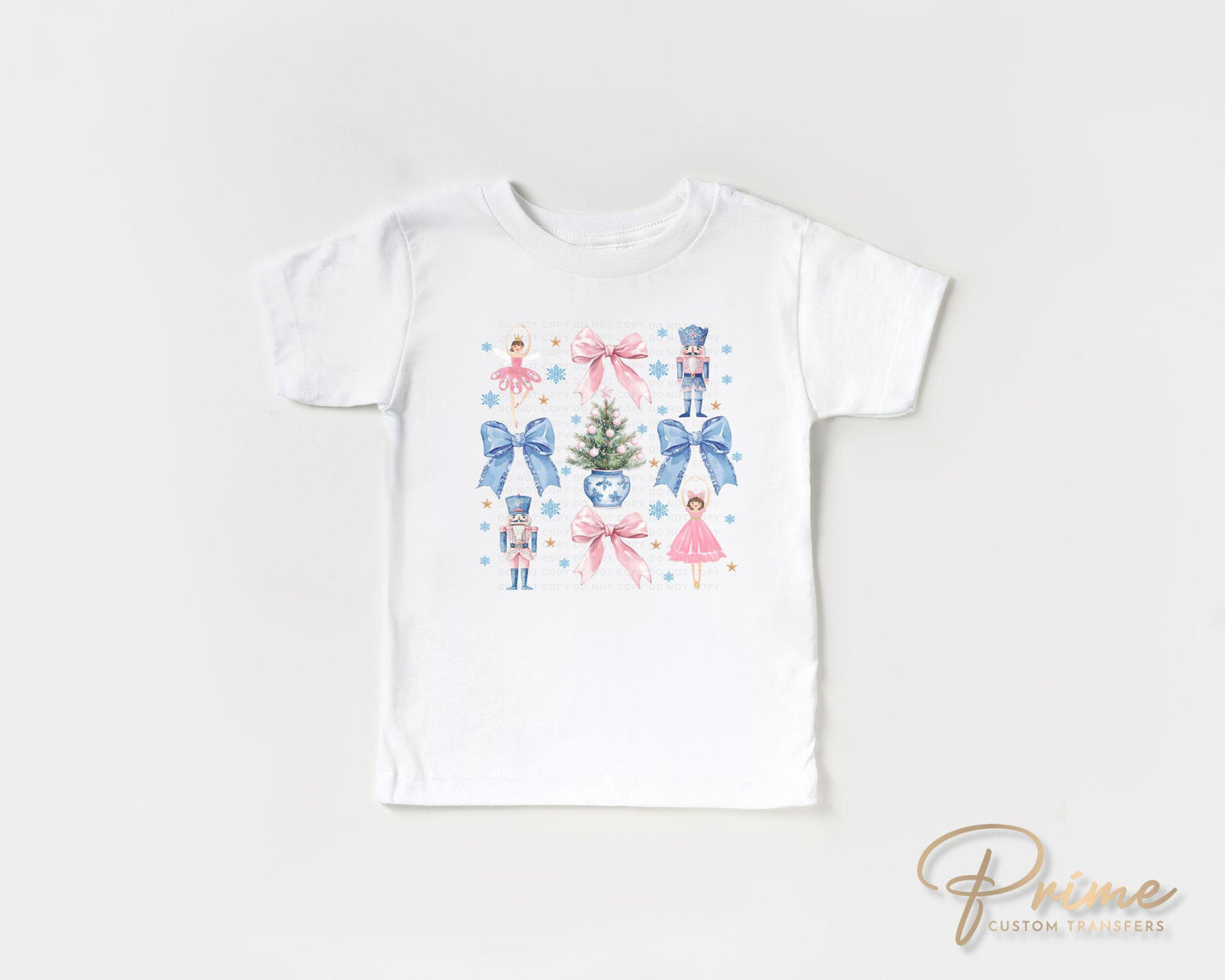 Christmas DTF Transfers, Ready to Press, T-shirt Transfers, Heat Transfer, Direct to Film, Holiday, Girly, Coquette Nutcrackers and Bows