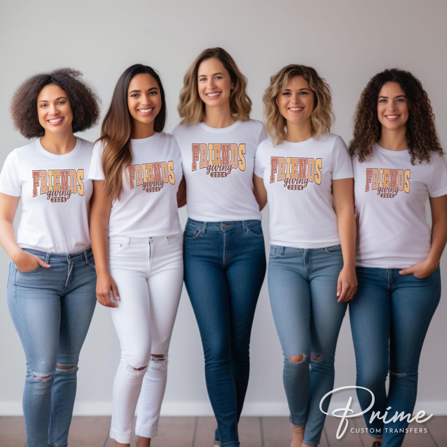 Thanksgiving DTF Transfers, Ready to Press, T-shirt Transfers, Heat Transfer, Direct to Film, Holiday, Besties, Dinner, Friendsgiving