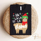 Christmas DTF Transfers, Ready to Press, Heat Transfer, Direct to Film, Holiday, Funny Kids T-shirt Transfer, Cute, Child, Fa La La La Llama