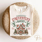 Christmas DTF Transfer, Ready to Press, Heat Transfer, Direct to Film, T-shirt, Holiday, Baking, Cute North Pole Gingerbread Bakery, Cookies