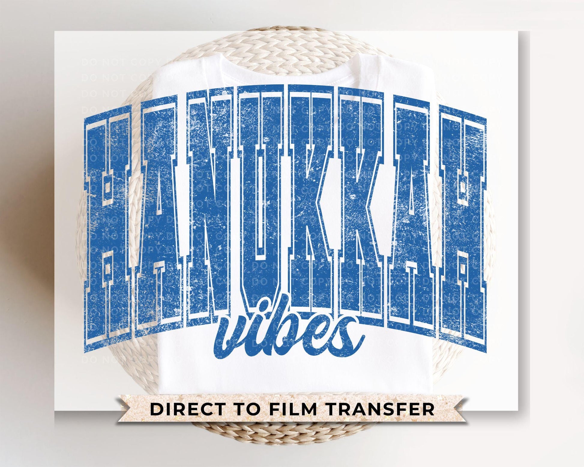 Hanukkah DTF Transfers, Ready to Press, T-shirt Transfer, Heat Transfer, Direct to Film, Jewish Holiday, Varsity, Peace, Happy Hanukkah