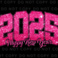 New Years DTF Transfer, Ready to Press, T-shirt Transfers, Heat Transfer, Direct to Film, Holiday, Disco, Midnight, Party, FAUX Glitter 2025