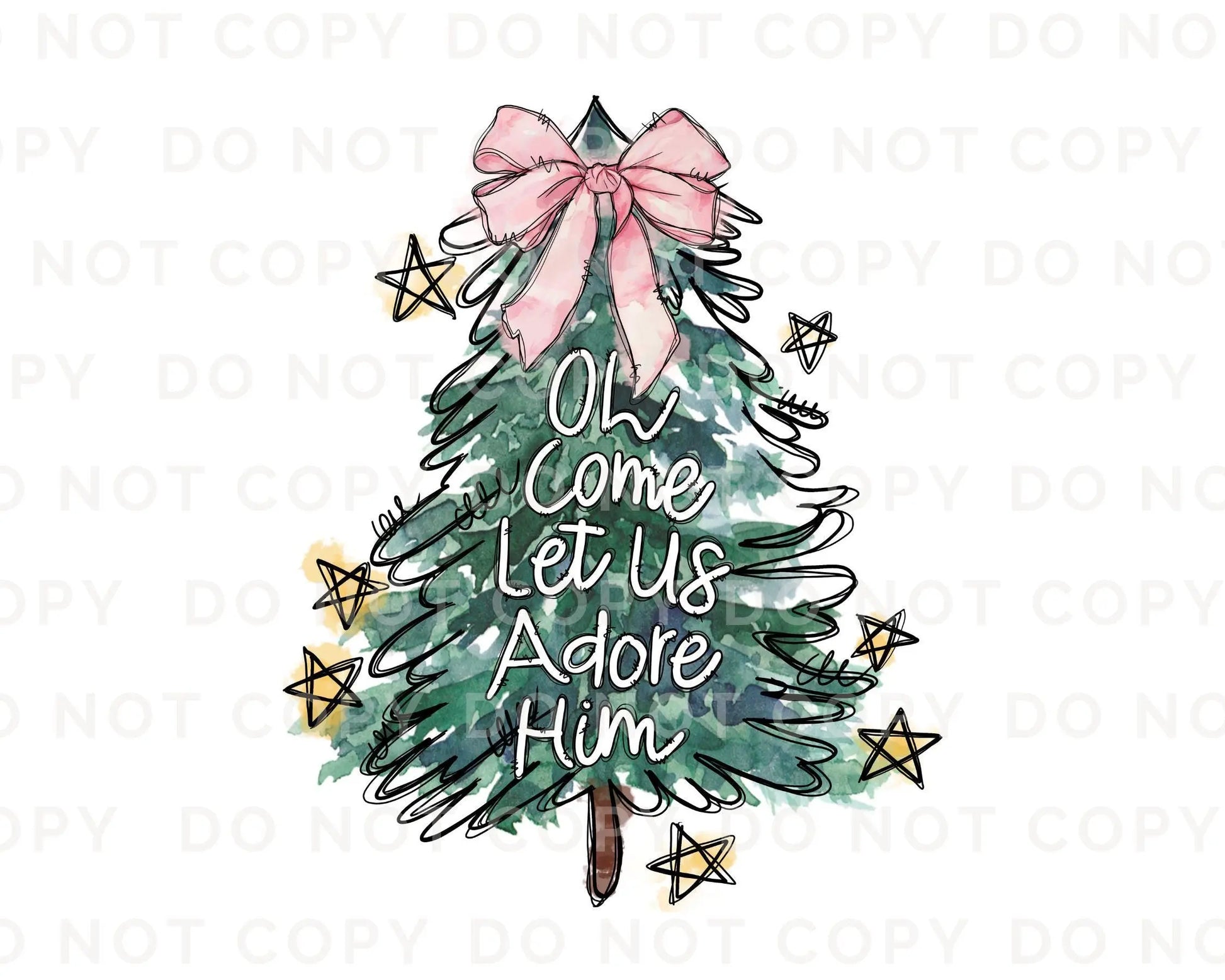 Christmas DTF Transfers, Ready to Press, T-shirt Transfers, Heat Transfer, Direct to Film, Holiday, Nativity, Jesus, Christian, Tree, Star