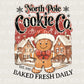 Christmas DTF Transfers, Ready to Press, T-shirt Transfers, Heat Transfer, Direct to Film, Holiday, North Pole, Gingerbread Man Cookie Co