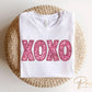 Valentine DTF Transfers, Ready to Press, T-shirt Transfers, Heat Transfer, Direct to Film, Holiday, Sparkle, Faux Sequin Pink Glitter XOXO