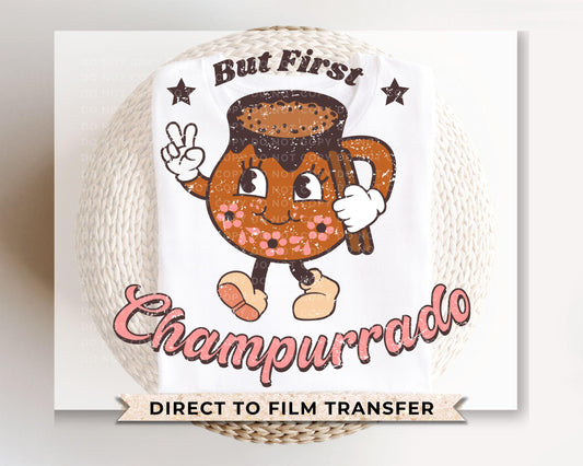 Spanish Christmas DTF Transfer, Ready to Press, T-shirt Transfers, Heat Transfer, Direct to Film, Latino, Tamale, Feliz navidad, Champurrado