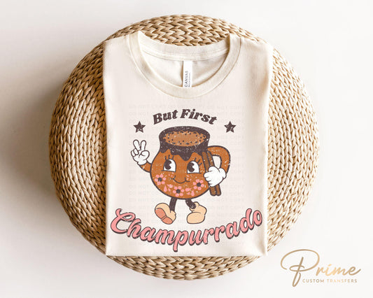 Spanish Christmas DTF Transfer, Ready to Press, T-shirt Transfers, Heat Transfer, Direct to Film, Latino, Tamale, Feliz navidad, Champurrado